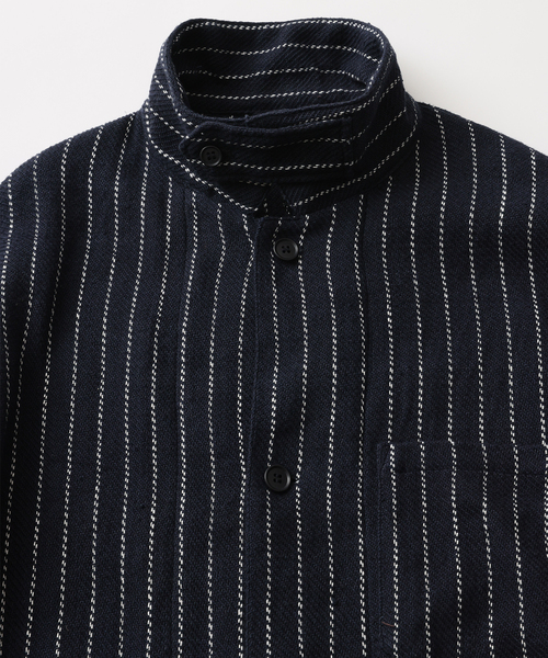 FOLL/フォル】khadi cotton stripe jacket（その他アウター