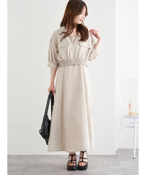 シュネー★ 美品★80cm familiar ピンクワンピース&ブラウス ローンキャミソールミディワンピース｜ピンクハウスオフィシャル