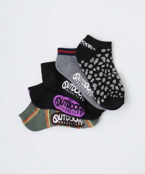 OUTDOOR PRODUCTS(アウトドアプロダクツ)の「OUTDOOR PRODUCTS 5足セット レディース スニーカー ソックス 5P 靴下(ソックス/靴下・レディース・I/G/B/C/J/H/A/E/D/F・23-25)」の6枚目の写真
