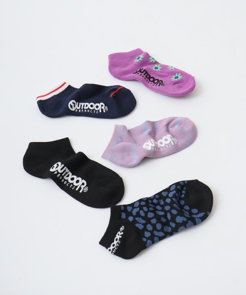 OUTDOOR PRODUCTS(アウトドアプロダクツ)の「OUTDOOR PRODUCTS 5足セット レディース スニーカー ソックス 5P 靴下(ソックス/靴下・レディース・I/G/B/C/J/H/A/E/D/F・23-25)」の7枚目の写真