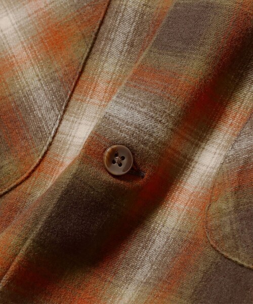 PENDLETON（ペンドルトン）の「【別注】PENDLETON / チェック オープンカラー シャツ（シャツ/ブラウス・メンズ・ネイビー/ブラウン・SMALL/MEDIUM/LARGE/X-LARGE）」の11枚目の写真