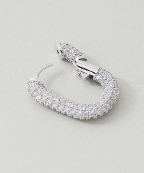 Luv Aj(ラブエージェー)の「《追加2》LUV AJ XL ラヴエージェイ XL PAVE CHAIN LINK HOOP(ピアス(両耳用)・レディース・シルバー・FREE)」の5枚目の写真