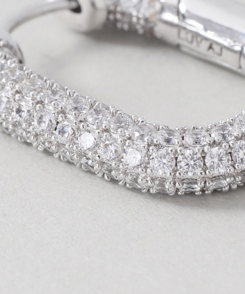 Luv Aj(ラブエージェー)の「《追加2》LUV AJ XL ラヴエージェイ XL PAVE CHAIN LINK HOOP(ピアス(両耳用)・レディース・シルバー・FREE)」の7枚目の写真