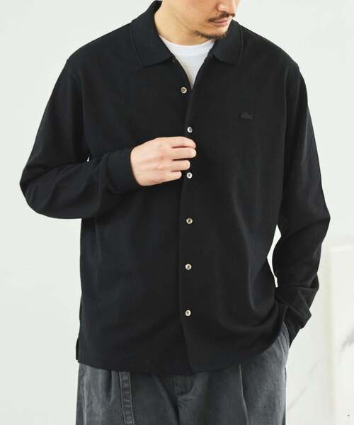 LACOSTE(ラコステ) 別注 フルオープン ロングスリーブポロシャツ