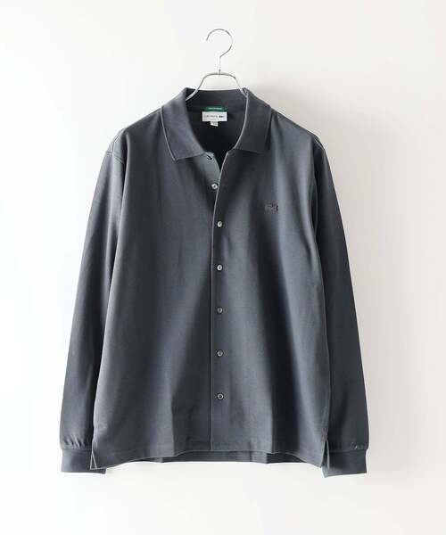 タグ付き・新品❗️LACOSTE グリーン 長袖ポロシャツ US L ラコステ LACOSTE オリジナルフィット 長袖 ポロシャツ （クリア