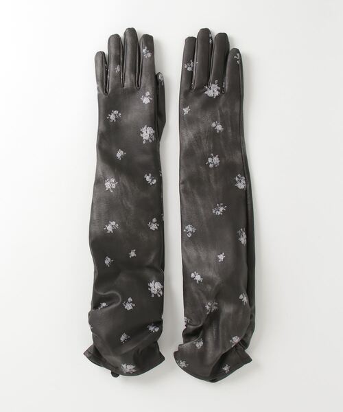 MAISON SPECIAL（メゾンスペシャル）の「Side Gathers Vegan Leather Long Gloves/サイドギャザーヴィーガンレザーロンググローブ（手袋・レディース・ピンク/ブラウン/ブラック・FREE）」の10枚目の写真