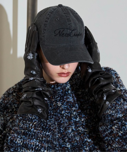 MAISON SPECIAL（メゾンスペシャル）の「Side Gathers Vegan Leather Long Gloves/サイドギャザーヴィーガンレザーロンググローブ（手袋・レディース・ピンク/ブラウン/ブラック・FREE）」の6枚目の写真