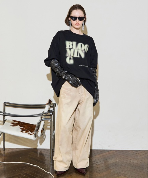 MAISON SPECIAL（メゾンスペシャル）の「Side Gathers Vegan Leather Long Gloves/サイドギャザーヴィーガンレザーロンググローブ（手袋・レディース・ピンク/ブラウン/ブラック・FREE）」の5枚目の写真