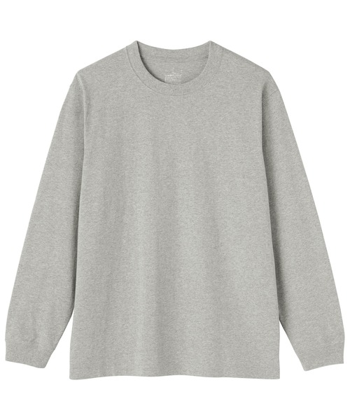 無印良品（ムジルシリョウヒン）の「紳士　洗いざらし太番手クルーネック長袖Ｔシャツ（Tシャツ/カットソー・メンズ・ブラック/カーキ/グレー/チャコールグレー/ホワイト/ネイビー・S/M/L/XL）」の16枚目の写真