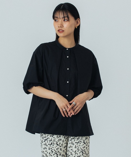 ROSE BUD(ローズバッド)の「BALLOON SLEEVE BLOUSE(シャツ/ブラウス・レディース・ブルー/ブラック/ブラウン・ONE SIZE)」の4枚目の写真