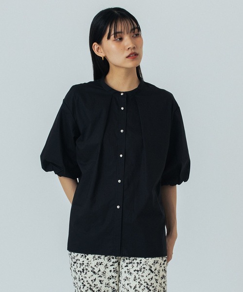 ROSE BUD(ローズバッド)の「BALLOON SLEEVE BLOUSE(シャツ/ブラウス・レディース・ブルー/ブラック/ブラウン・ONE SIZE)」の5枚目の写真