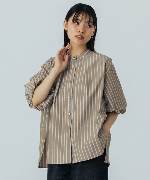 ROSE BUD(ローズバッド)の「BALLOON SLEEVE BLOUSE(シャツ/ブラウス・レディース・ブルー/ブラック/ブラウン・ONE SIZE)」の12枚目の写真