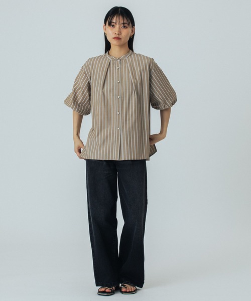 ROSE BUD(ローズバッド)の「BALLOON SLEEVE BLOUSE(シャツ/ブラウス・レディース・ブルー/ブラック/ブラウン・ONE SIZE)」の13枚目の写真
