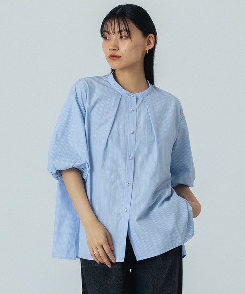 ROSE BUD(ローズバッド)の「BALLOON SLEEVE BLOUSE(シャツ/ブラウス・レディース・ブルー/ブラック/ブラウン・ONE SIZE)」の15枚目の写真