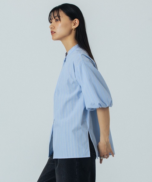 ROSE BUD(ローズバッド)の「BALLOON SLEEVE BLOUSE(シャツ/ブラウス・レディース・ブルー/ブラック/ブラウン・ONE SIZE)」の16枚目の写真