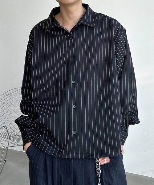 UNDERSTATEMENTs（アンダーステイトメント）の「【ユニセックス】2set シャツ×トートバッグ/チェック×ストライプ×無地/春（シャツ/ブラウス・メンズ・ブラック系その他/ネイビー系/ネイビー系1/ホワイト/チャコールグレー/ネイビー/ブラック系その他2/ブラウン・MEDIUM/LARGE）」の21枚目の写真