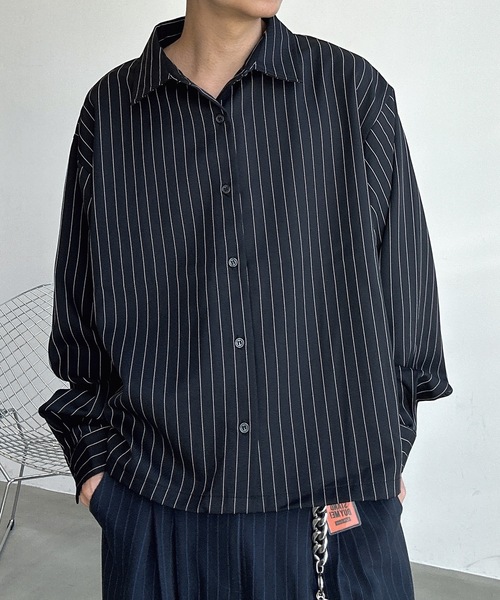 ユニセックス】2セットシャツ×トートバッグ/チェック×ストライプ