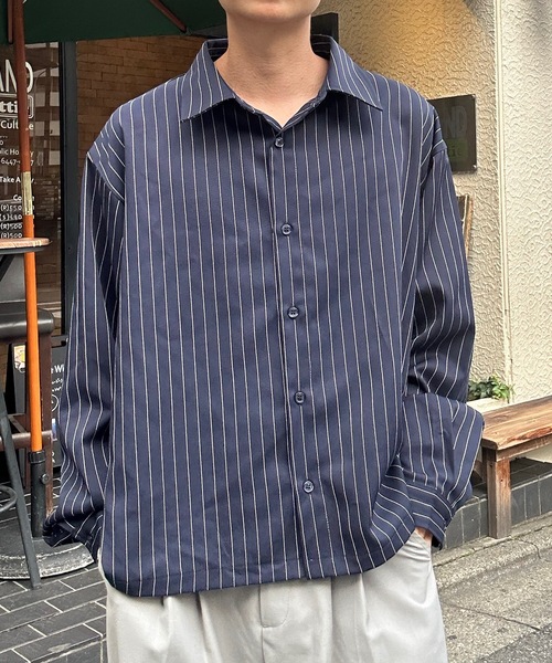 UNDERSTATEMENTs（アンダーステイトメント）の「【ユニセックス】2set シャツ×トートバッグ/チェック×ストライプ×無地/春（シャツ/ブラウス・メンズ・ブラック系その他/ネイビー系/ネイビー系1/ホワイト/チャコールグレー/ネイビー/ブラック系その他2/ブラウン・MEDIUM/LARGE）」の20枚目の写真