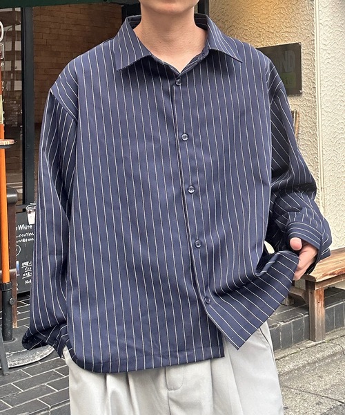 UNDERSTATEMENTs（アンダーステイトメント）の「【ユニセックス】2set シャツ×トートバッグ/チェック×ストライプ×無地/春（シャツ/ブラウス・メンズ・ブラック系その他/ネイビー系/ネイビー系1/ホワイト/チャコールグレー/ネイビー/ブラック系その他2/ブラウン・MEDIUM/LARGE）」の18枚目の写真