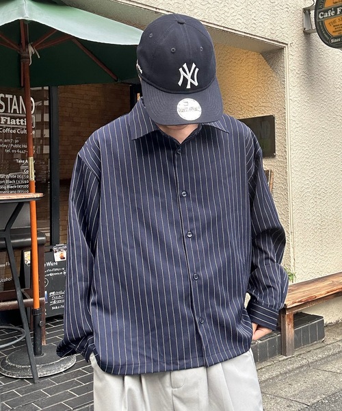 UNDERSTATEMENTs（アンダーステイトメント）の「【ユニセックス】2set シャツ×トートバッグ/チェック×ストライプ×無地/春（シャツ/ブラウス・メンズ・ブラック系その他/ネイビー系/ネイビー系1/ホワイト/チャコールグレー/ネイビー/ブラック系その他2/ブラウン・MEDIUM/LARGE）」の9枚目の写真