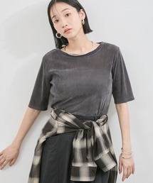 ベロア」に該当するトップス（グレー/灰色系・無地）ファッション通販