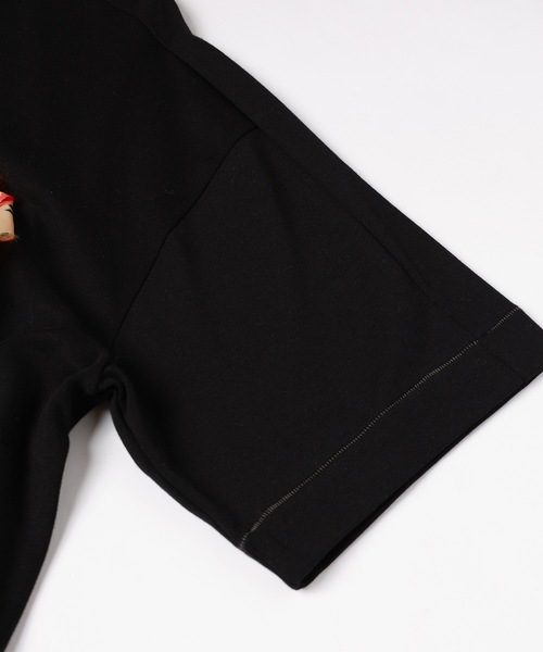 amok（アモク）の「TAPE WEAVING TEE（Tシャツ/カットソー・メンズ・ブラック/ホワイト・L/M/S）」の8枚目の写真