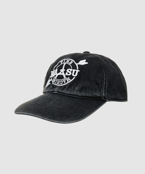 MASU CASTLE MOLESKIN CAP ブラック MASU（エムエーエスユー）の「【MASU/エムエーエスユー】CASTLE