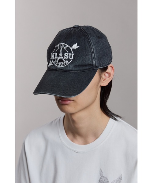 MASU（エムエーエスユー）の「MB EMBROIDERY CAP（キャップ・メンズ・ブラック/ホワイト/インディゴブルー・ONE SIZE）」の4枚目の写真