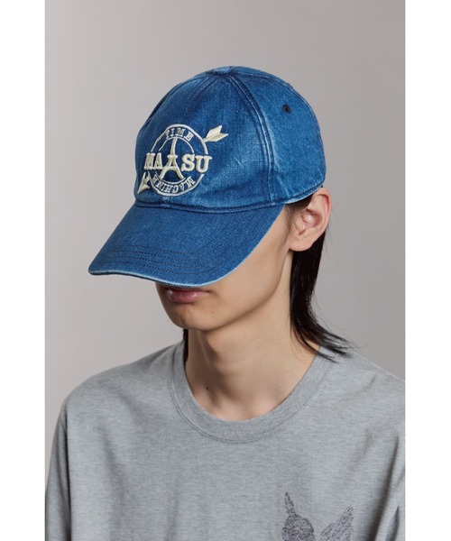 MASU（エムエーエスユー）の「MB EMBROIDERY CAP（キャップ・メンズ・ブラック/ホワイト/インディゴブルー・ONE SIZE）」の6枚目の写真