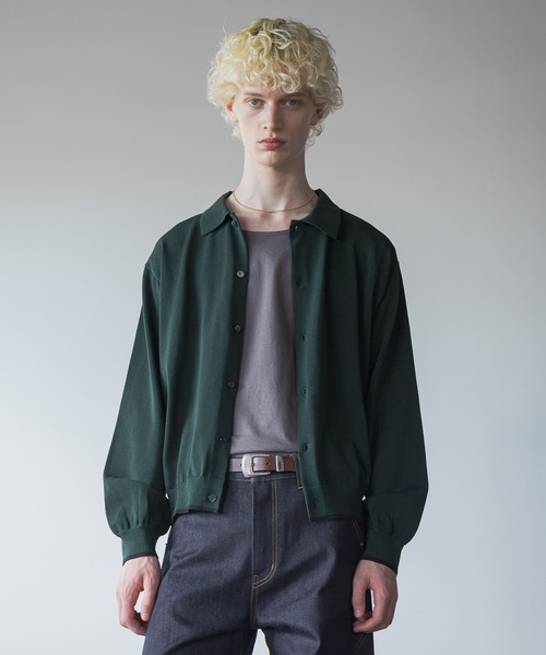 HARE（ハレ）の「ハイショクニットシャツ(HARE)（ニット/セーター・メンズ・ブラック/グレー/グリーン・FREE）」の3枚目の写真