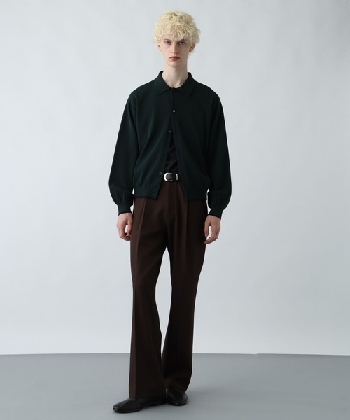 HARE（ハレ）の「ハイショクニットシャツ(HARE)（ニット/セーター・メンズ・ブラック/グレー/グリーン・FREE）」の6枚目の写真