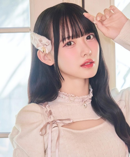 ROJITA(ロジータ)の「ムーンリボンファークリップ(バレッタ/ヘアクリップ・レディース・ホワイト/ブルー/ブラック・FREE)」の6枚目の写真