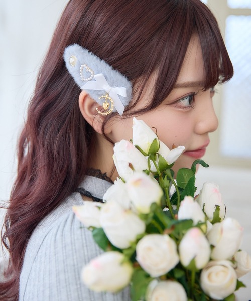 ムーンリボンファークリップ（バレッタ/ヘアクリップ）｜ROJITA