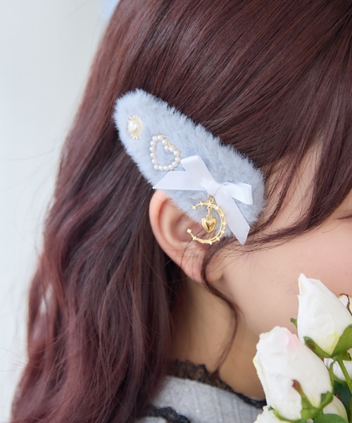 ROJITA(ロジータ)の「ムーンリボンファークリップ(バレッタ/ヘアクリップ・レディース・ホワイト/ブルー/ブラック・FREE)」の11枚目の写真