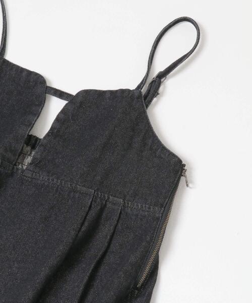 ITEMS URBANRESEARCH(アイテムズ アーバンリサーチ)の「デニムキャミワンピース(ワンピース・レディース・ブラック/インディゴブルー・FREE)」の8枚目の写真