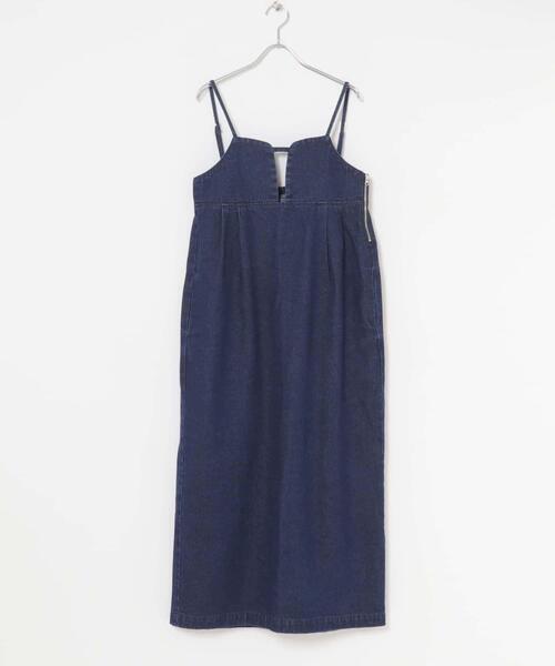 ITEMS URBANRESEARCH(アイテムズ アーバンリサーチ)の「デニムキャミワンピース(ワンピース・レディース・ブラック/インディゴブルー・FREE)」の11枚目の写真