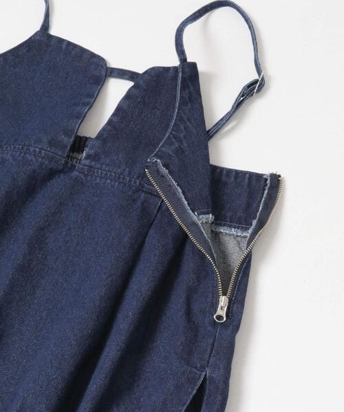 ITEMS URBANRESEARCH(アイテムズ アーバンリサーチ)の「デニムキャミワンピース(ワンピース・レディース・ブラック/インディゴブルー・FREE)」の12枚目の写真