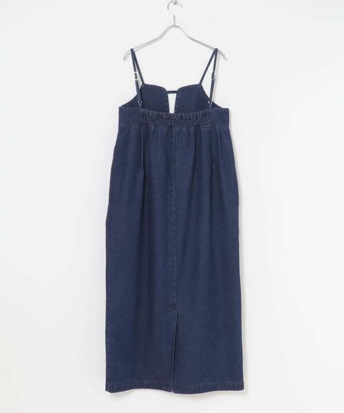 ITEMS URBANRESEARCH(アイテムズ アーバンリサーチ)の「デニムキャミワンピース(ワンピース・レディース・ブラック/インディゴブルー・FREE)」の13枚目の写真