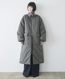 AIC.（エーアイシー）の「撥水加工リブカラー中綿ロングコート（ダウンジャケット/コート）」