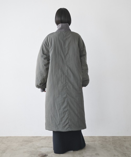 中綿ロングコートグレーろく様 セール】中綿ロングコート（その他アウター）｜MERCURYDUO