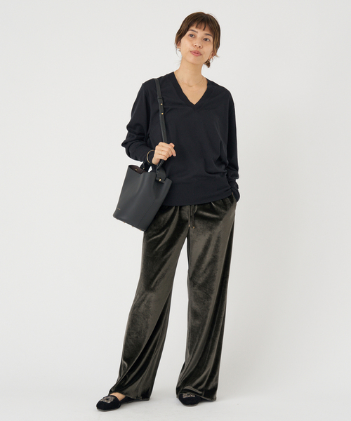 ベロアイージーパンツ（その他パンツ）｜IENA（イエナ）のファッション