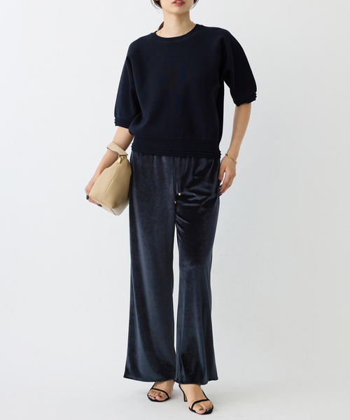 今季未使用　IENA ベロア　イージーパンツ　黒　イエナ セール】ベロアイージーパンツ（その他パンツ）｜IENA（イエナ）の