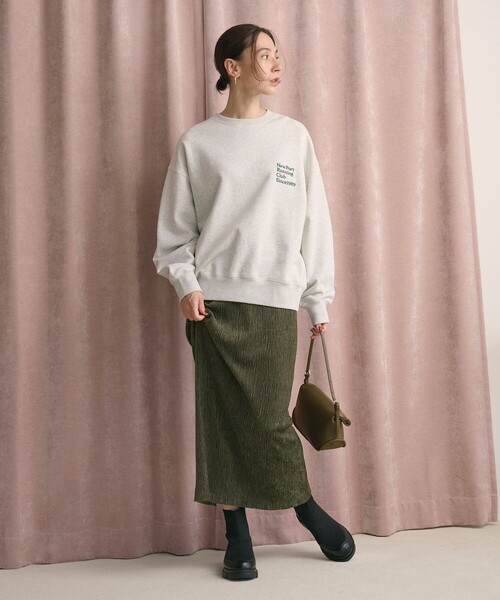 BEAUTY&YOUTH UNITED ARROWS(ビューティーアンドユースユナイテッドアローズ)の「ベロアプリーツ タイトスカート ウォッシャブル(スカート・レディース・グレー/オリーブ/ブラック・M/S)」の15枚目の写真