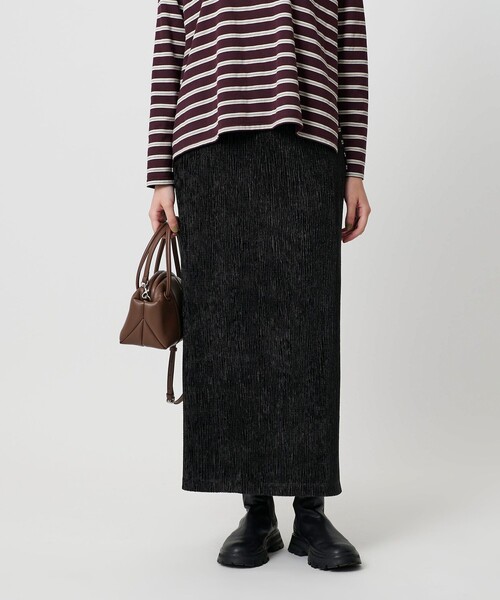 BEAUTY&YOUTH UNITED ARROWS(ビューティーアンドユースユナイテッドアローズ)の「ベロアプリーツ タイトスカート ウォッシャブル(スカート・レディース・グレー/オリーブ/ブラック・M/S)」の17枚目の写真