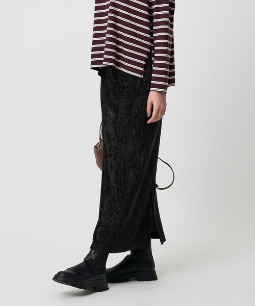 BEAUTY&YOUTH UNITED ARROWS(ビューティーアンドユースユナイテッドアローズ)の「ベロアプリーツ タイトスカート ウォッシャブル(スカート・レディース・グレー/オリーブ/ブラック・M/S)」の19枚目の写真