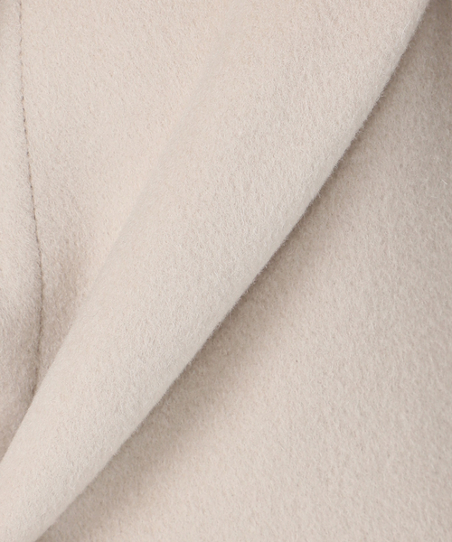 B.C STOCK（ベーセーストック）の「ショートメルトモッサテイラーボクシーロング（その他アウター・レディース・ブラック/ブラウン/イエロー/アイボリー・SMALL/MEDIUM）」の7枚目の写真