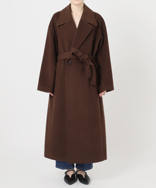 B.C STOCK（ベーセーストック）の「ショートメルトモッサテイラーボクシーロング（その他アウター・レディース・ブラック/ブラウン/イエロー/アイボリー・SMALL/MEDIUM）」の8枚目の写真