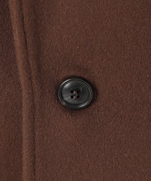 B.C STOCK（ベーセーストック）の「ショートメルトモッサテイラーボクシーロング（その他アウター・レディース・ブラック/ブラウン/イエロー/アイボリー・SMALL/MEDIUM）」の10枚目の写真