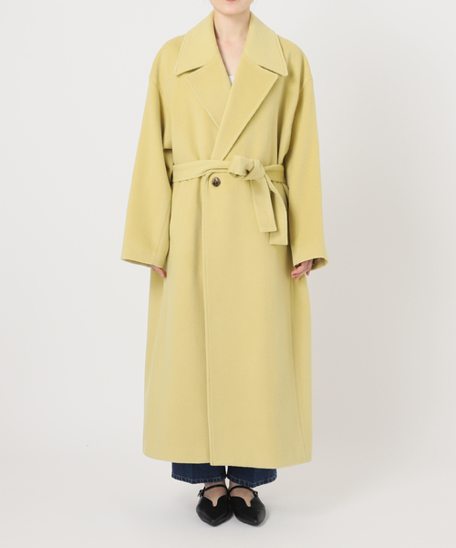 B.C STOCK（ベーセーストック）の「ショートメルトモッサテイラーボクシーロング（その他アウター・レディース・ブラック/ブラウン/イエロー/アイボリー・SMALL/MEDIUM）」の12枚目の写真