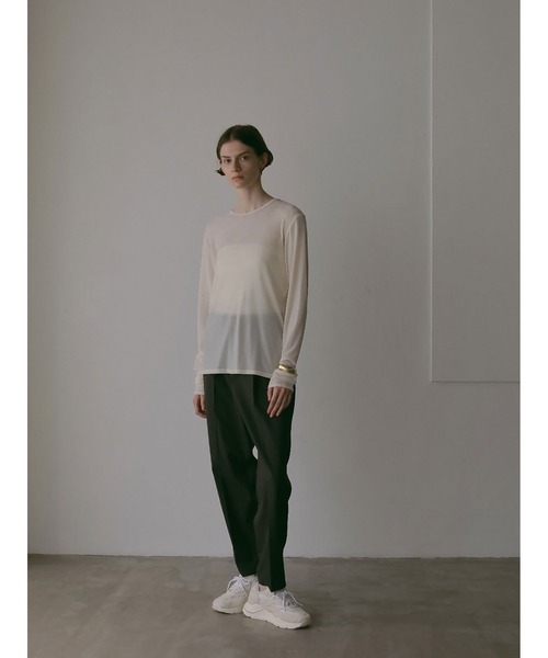 HER.(ハー)の「フロッキーチュールトップス(Tシャツ/カットソー・レディース・ブラック/オフホワイト・フリー)」の10枚目の写真